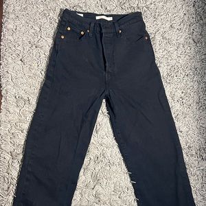 Levi’s Ribcage Straight Black Jeans